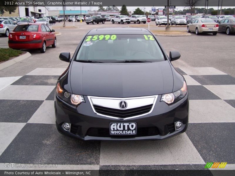 Graphite Luster Metallic / Taupe 2012 Acura TSX Sedan
