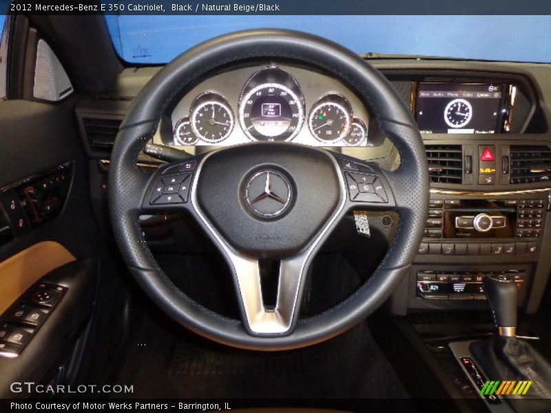 Black / Natural Beige/Black 2012 Mercedes-Benz E 350 Cabriolet
