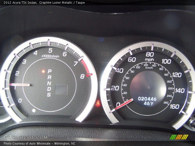 Graphite Luster Metallic / Taupe 2012 Acura TSX Sedan