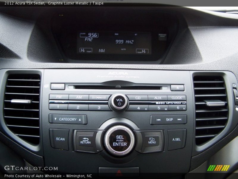 Graphite Luster Metallic / Taupe 2012 Acura TSX Sedan