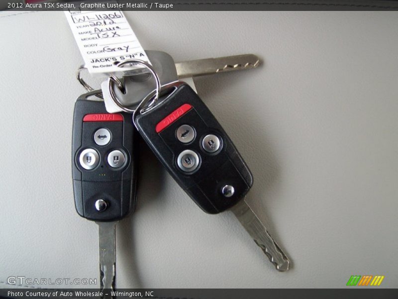 Graphite Luster Metallic / Taupe 2012 Acura TSX Sedan