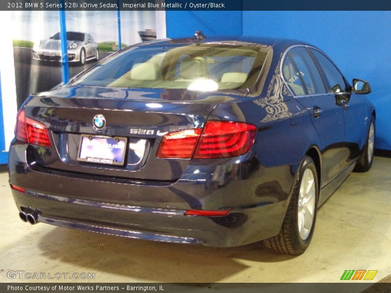 Imperial Blue Metallic / Oyster/Black 2012 BMW 5 Series 528i xDrive Sedan