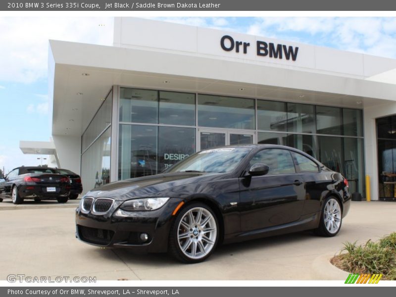 Jet Black / Saddle Brown Dakota Leather 2010 BMW 3 Series 335i Coupe