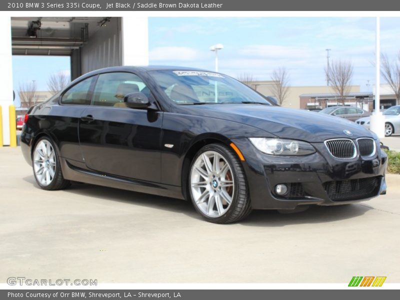 Jet Black / Saddle Brown Dakota Leather 2010 BMW 3 Series 335i Coupe