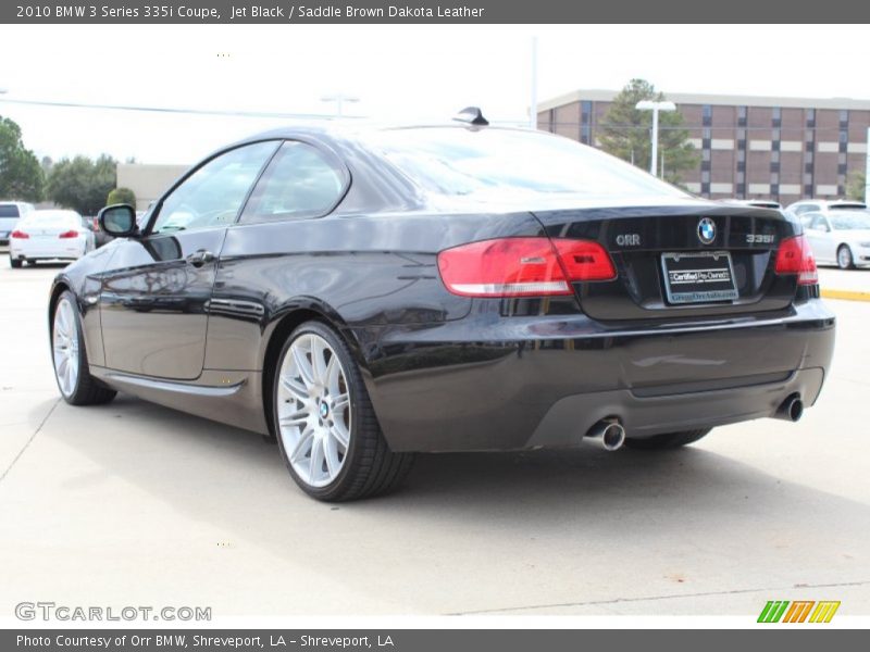 Jet Black / Saddle Brown Dakota Leather 2010 BMW 3 Series 335i Coupe