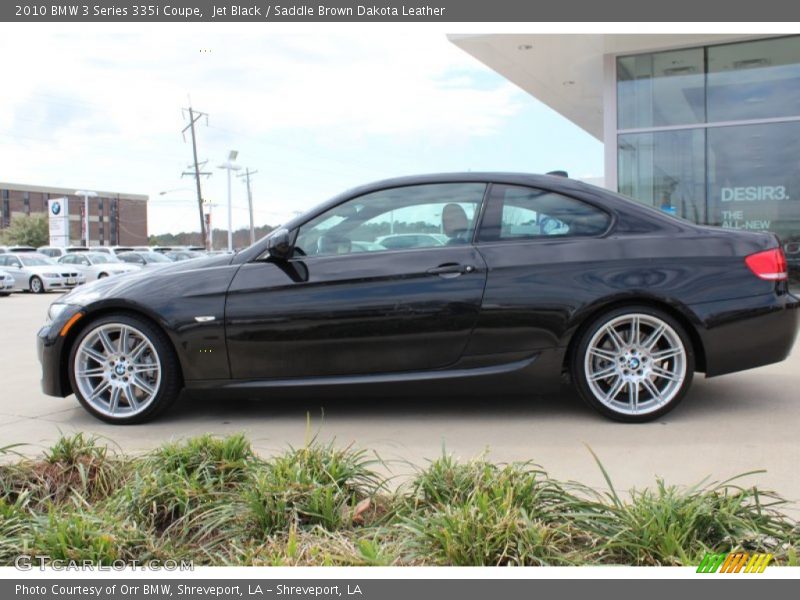 Jet Black / Saddle Brown Dakota Leather 2010 BMW 3 Series 335i Coupe
