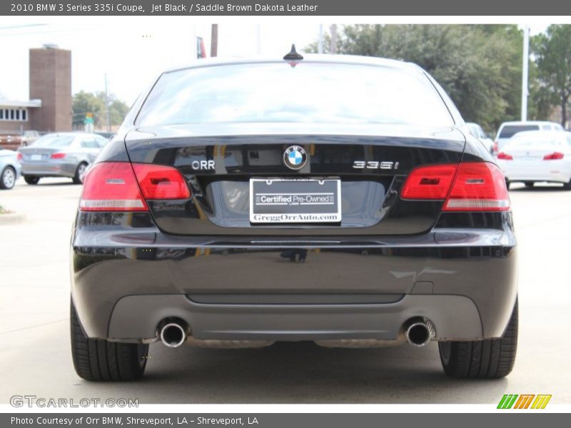 Jet Black / Saddle Brown Dakota Leather 2010 BMW 3 Series 335i Coupe