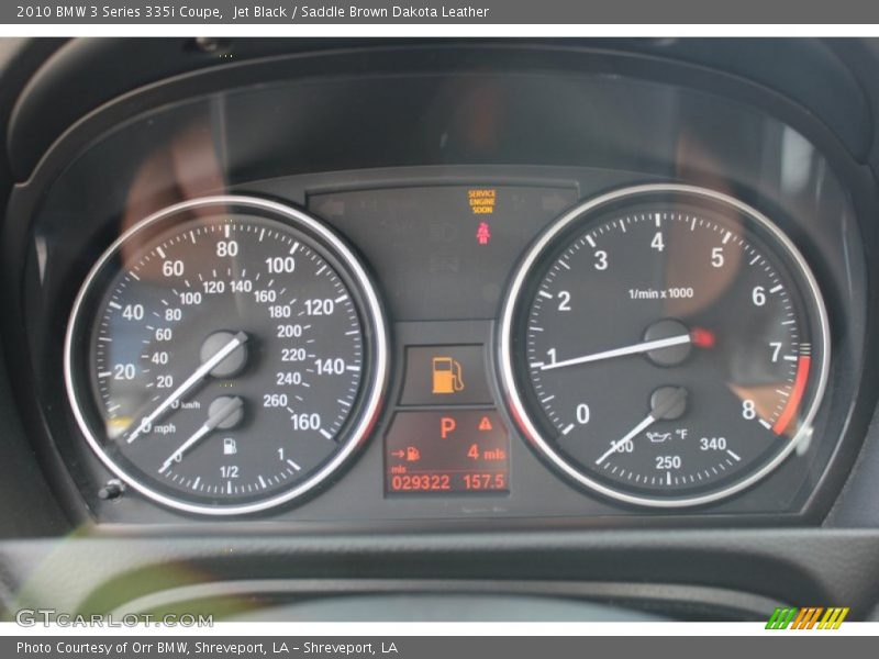 Jet Black / Saddle Brown Dakota Leather 2010 BMW 3 Series 335i Coupe