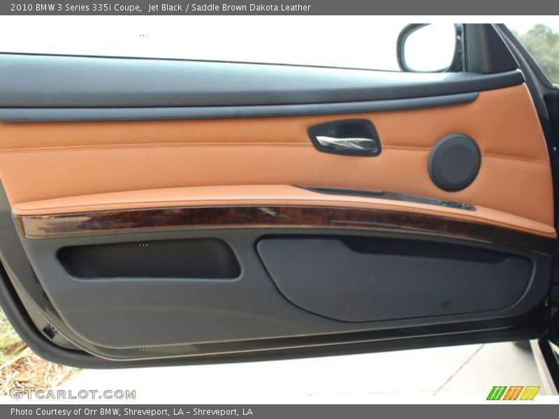 Jet Black / Saddle Brown Dakota Leather 2010 BMW 3 Series 335i Coupe