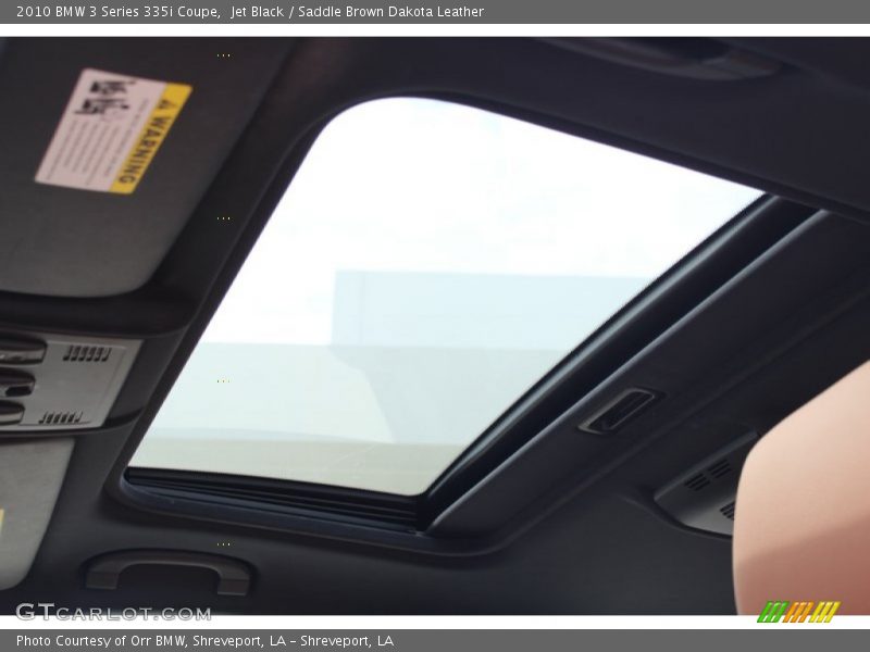 Jet Black / Saddle Brown Dakota Leather 2010 BMW 3 Series 335i Coupe