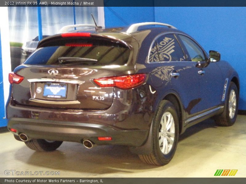 Midnight Mocha / Wheat 2012 Infiniti FX 35 AWD