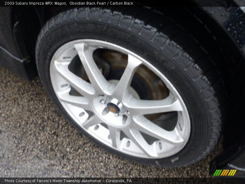 Obsidian Black Pearl / Carbon Black 2009 Subaru Impreza WRX Wagon