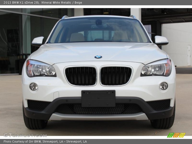 Mineral White Metallic / Beige 2013 BMW X1 sDrive 28i
