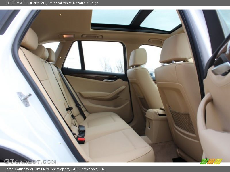 Mineral White Metallic / Beige 2013 BMW X1 sDrive 28i