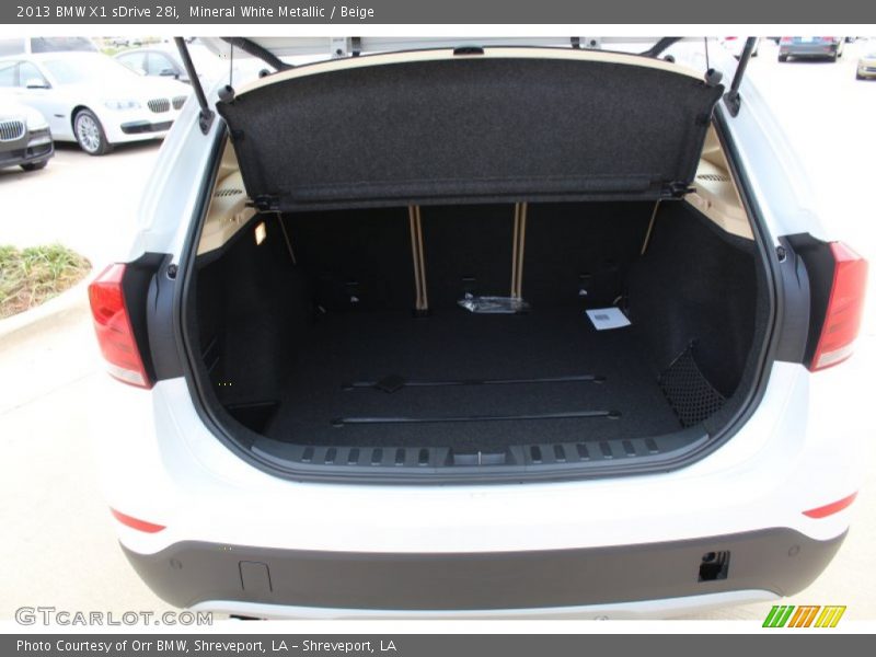 Mineral White Metallic / Beige 2013 BMW X1 sDrive 28i