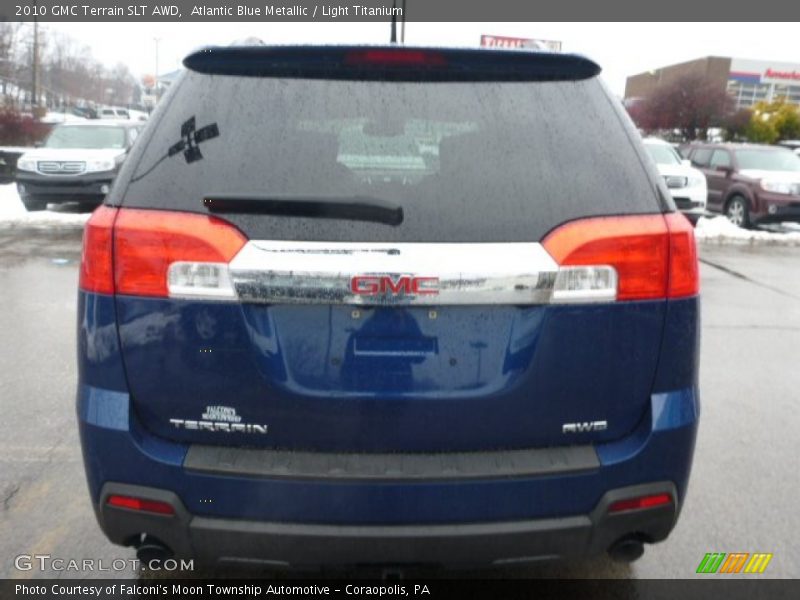 Atlantic Blue Metallic / Light Titanium 2010 GMC Terrain SLT AWD