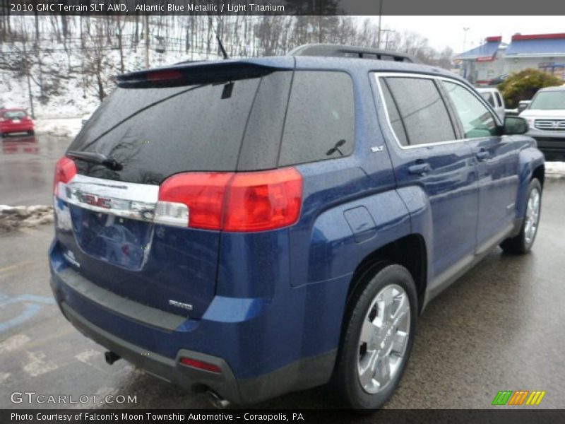 Atlantic Blue Metallic / Light Titanium 2010 GMC Terrain SLT AWD