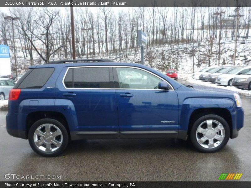 Atlantic Blue Metallic / Light Titanium 2010 GMC Terrain SLT AWD