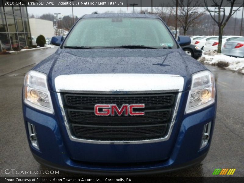 Atlantic Blue Metallic / Light Titanium 2010 GMC Terrain SLT AWD