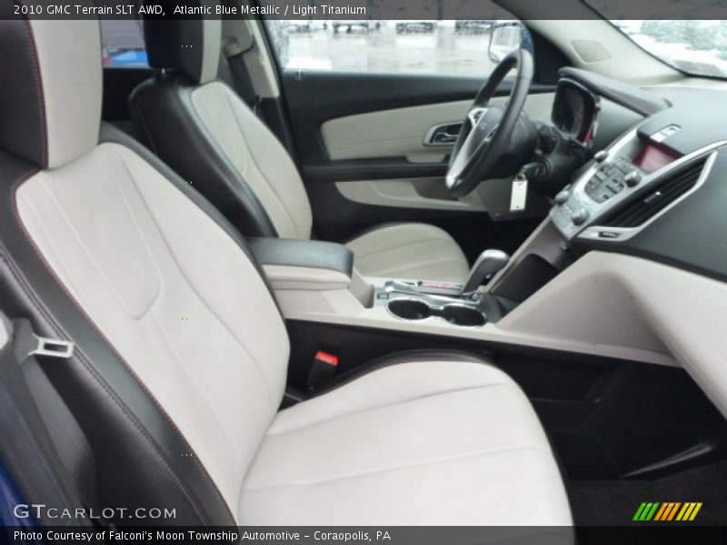 Atlantic Blue Metallic / Light Titanium 2010 GMC Terrain SLT AWD