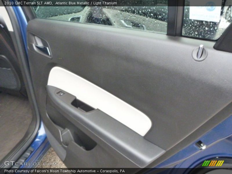 Atlantic Blue Metallic / Light Titanium 2010 GMC Terrain SLT AWD