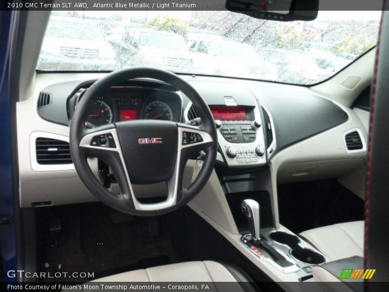 Atlantic Blue Metallic / Light Titanium 2010 GMC Terrain SLT AWD