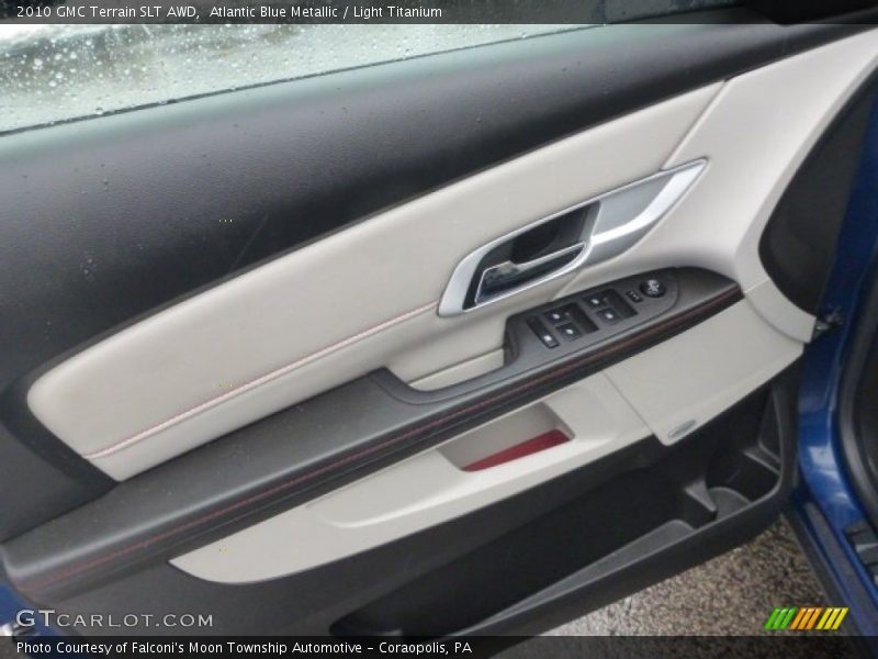 Atlantic Blue Metallic / Light Titanium 2010 GMC Terrain SLT AWD