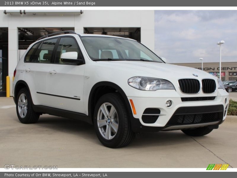 Alpine White / Sand Beige 2013 BMW X5 xDrive 35i