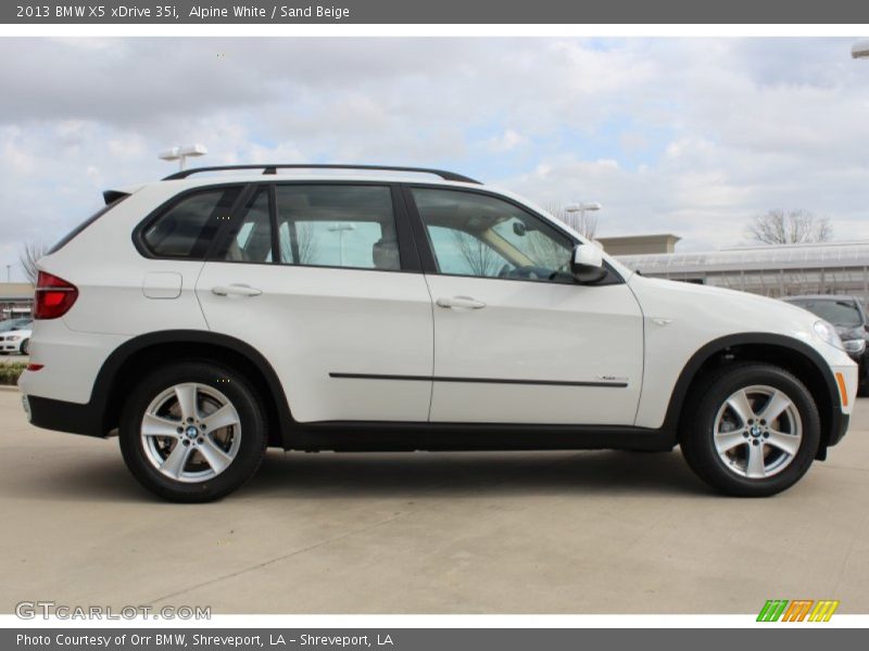 Alpine White / Sand Beige 2013 BMW X5 xDrive 35i