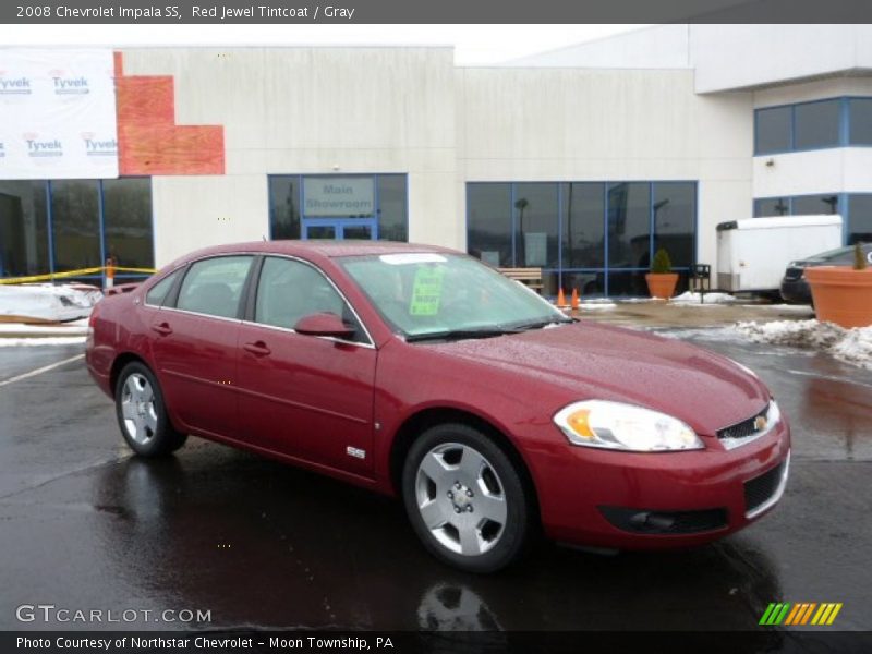 Red Jewel Tintcoat / Gray 2008 Chevrolet Impala SS