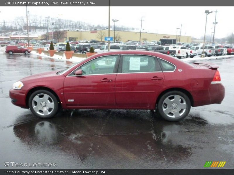 Red Jewel Tintcoat / Gray 2008 Chevrolet Impala SS