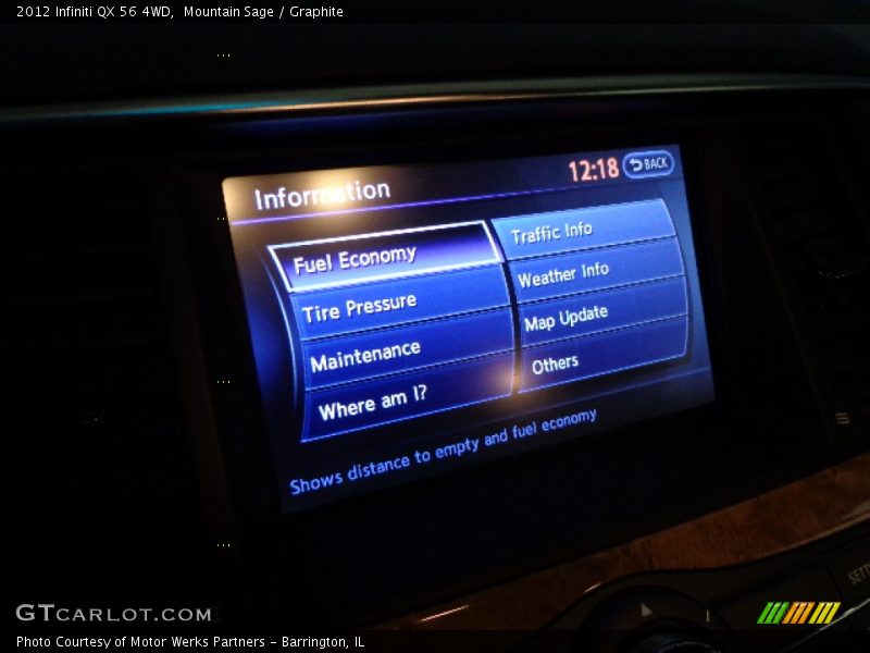 Mountain Sage / Graphite 2012 Infiniti QX 56 4WD