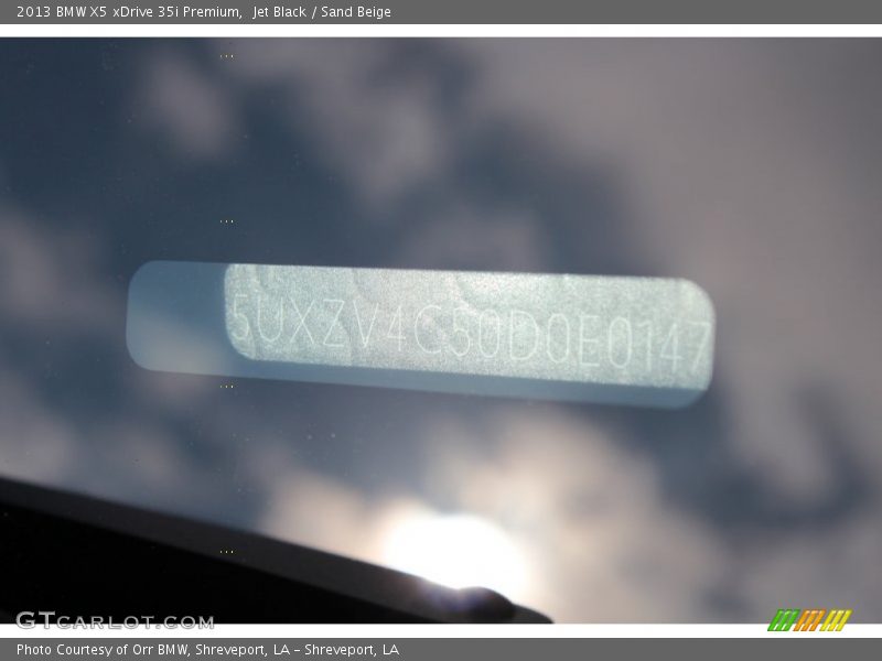 Jet Black / Sand Beige 2013 BMW X5 xDrive 35i Premium