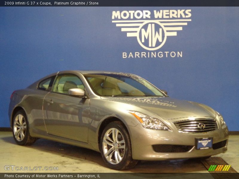 Platinum Graphite / Stone 2009 Infiniti G 37 x Coupe