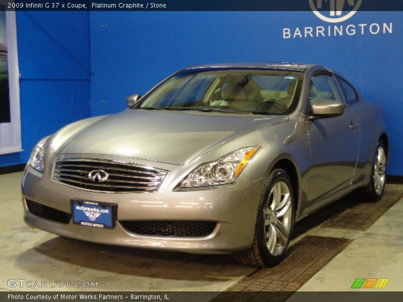 Platinum Graphite / Stone 2009 Infiniti G 37 x Coupe
