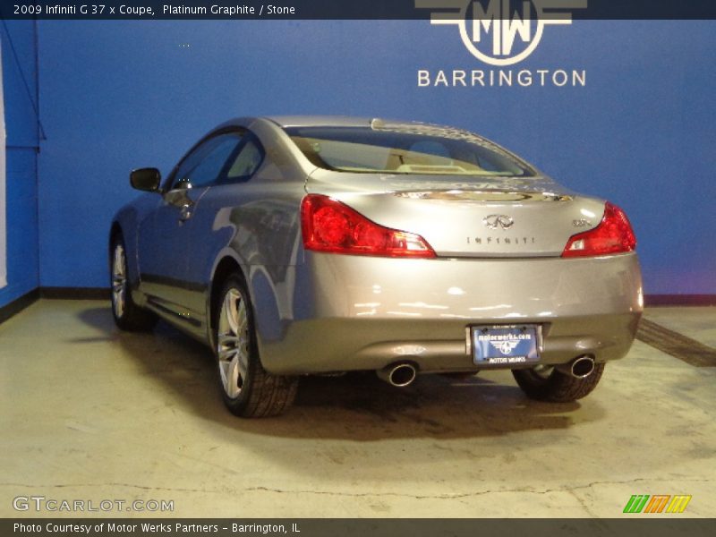 Platinum Graphite / Stone 2009 Infiniti G 37 x Coupe