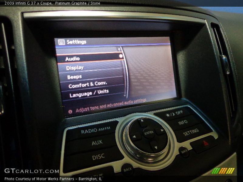 Platinum Graphite / Stone 2009 Infiniti G 37 x Coupe