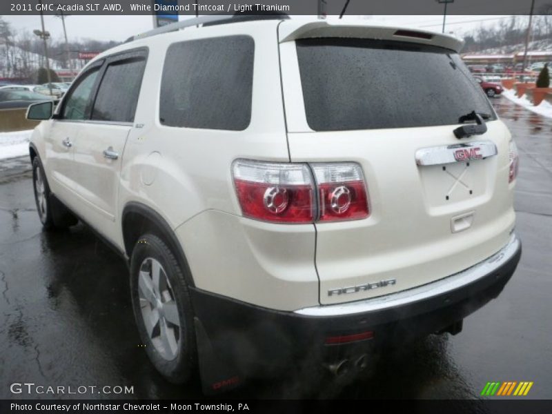 White Diamond Tintcoat / Light Titanium 2011 GMC Acadia SLT AWD
