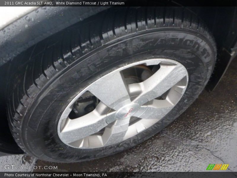 White Diamond Tintcoat / Light Titanium 2011 GMC Acadia SLT AWD