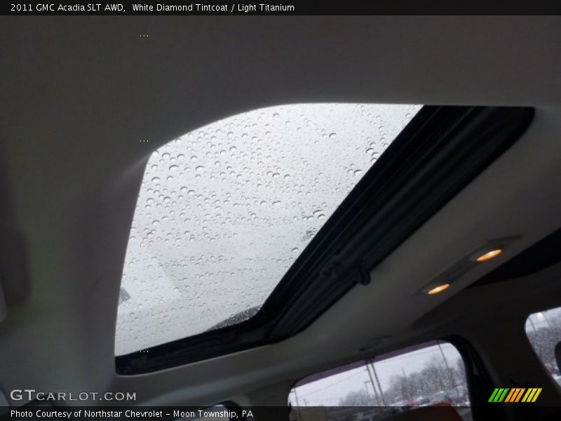 White Diamond Tintcoat / Light Titanium 2011 GMC Acadia SLT AWD