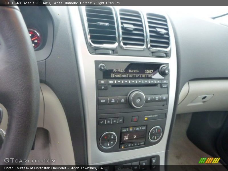 White Diamond Tintcoat / Light Titanium 2011 GMC Acadia SLT AWD