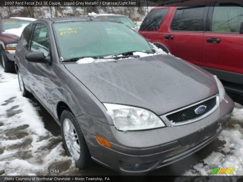 Liquid Grey Metallic / Charcoal/Light Flint 2007 Ford Focus ZX3 SE Coupe