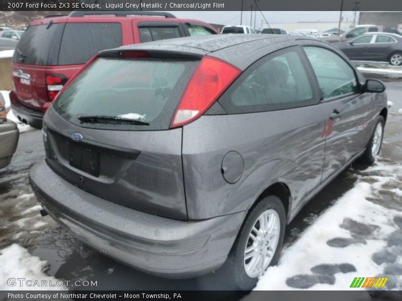 Liquid Grey Metallic / Charcoal/Light Flint 2007 Ford Focus ZX3 SE Coupe