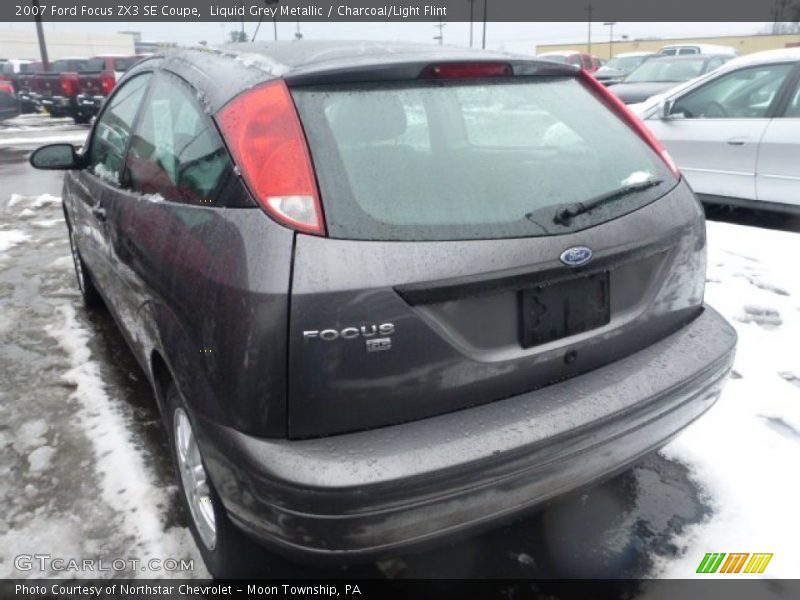 Liquid Grey Metallic / Charcoal/Light Flint 2007 Ford Focus ZX3 SE Coupe