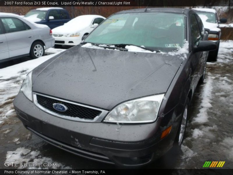 Liquid Grey Metallic / Charcoal/Light Flint 2007 Ford Focus ZX3 SE Coupe