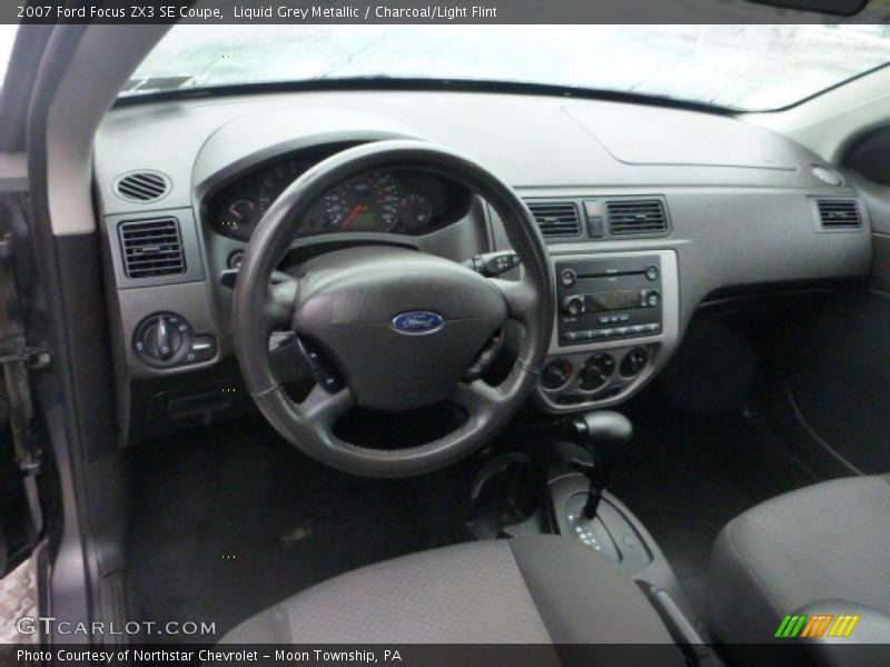 Liquid Grey Metallic / Charcoal/Light Flint 2007 Ford Focus ZX3 SE Coupe