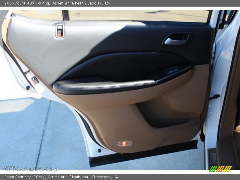 Aspen White Pearl / Saddle/Black 2006 Acura MDX Touring