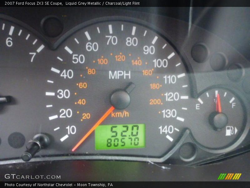 Liquid Grey Metallic / Charcoal/Light Flint 2007 Ford Focus ZX3 SE Coupe