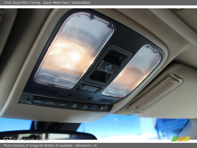 Aspen White Pearl / Saddle/Black 2006 Acura MDX Touring