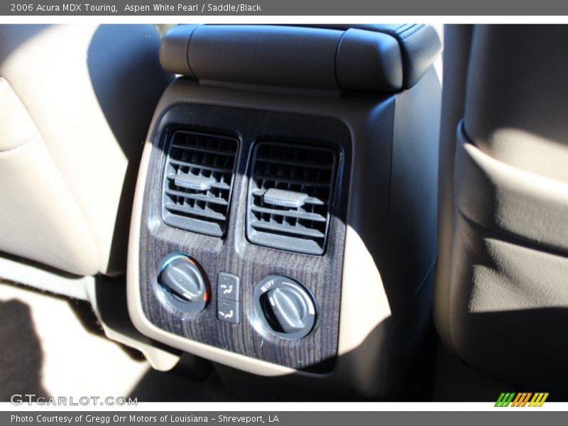 Aspen White Pearl / Saddle/Black 2006 Acura MDX Touring